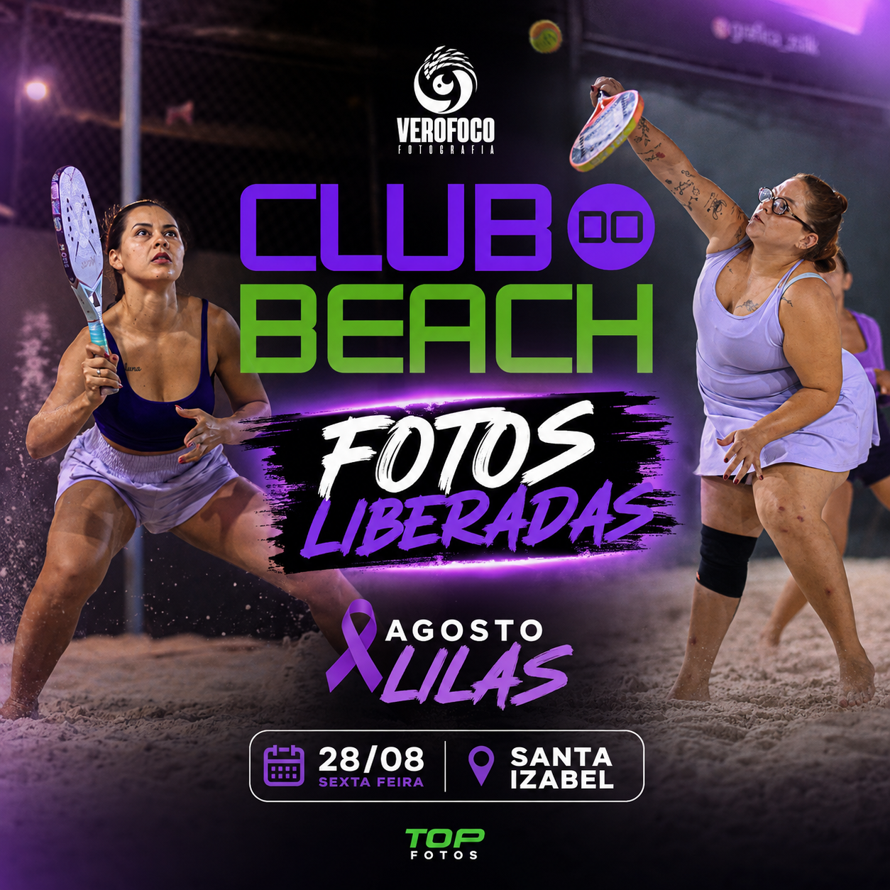 CLUB DO BEACH - AGOSTO LILÁS